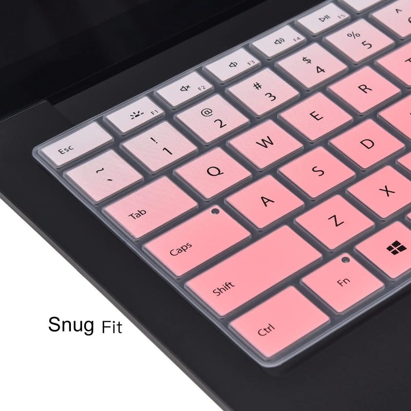 CaseBuy Keyboard Cover for 2023-2019 Microsoft Surface Laptop 6 5 4 3 Gen 13.5" & 15", Surface Book 3 13.5 and 15 inch, Protector Accessories(Not Fit Surface Laptop 7 2024 2025) - Ombre Pink - Image 4